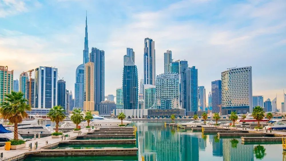 Business Bay towers and canal
