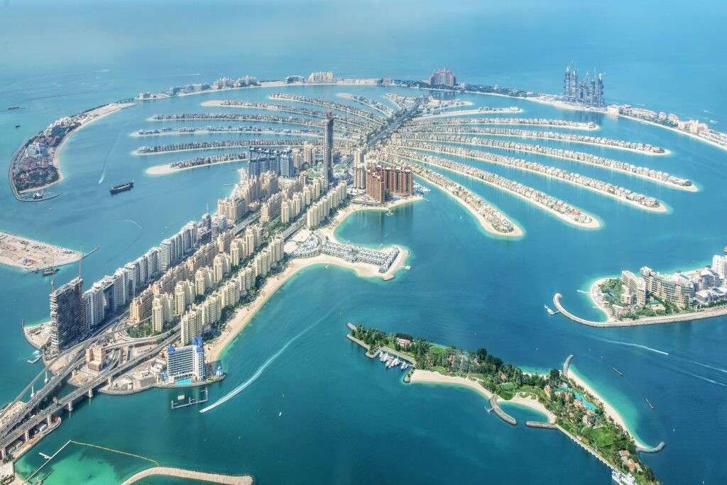 Palm Jumeirah aerial view